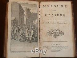 Shakespeare Rowe Tonson Antique 1st/1st Edition 1735 Vol I rare original covers