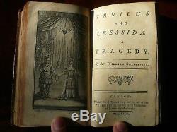 Shakespeare Rowe Tonson Antique rare original covers 1st/1st Vol V. Printed 1735