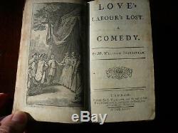 Shakespeare Rowe Tonson very rare original covers 1st/1st Vol II 1735 Antique