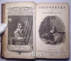 Shipwrecks And Disasters At Sea, Charles Ellms, 1837 Rare Antique Book