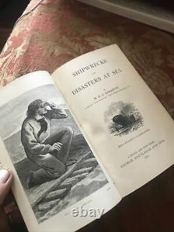 Shipwrecks And Disasters At Sea, W. H. G. Kingston. 1875 Rare Antique Book