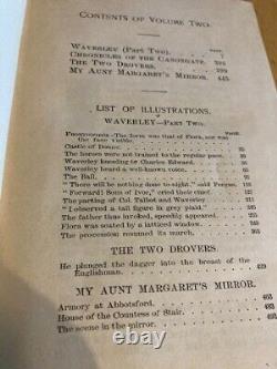 Sir Walter Scott Antique Book Collection, 33 Volumes of Waverley Novels