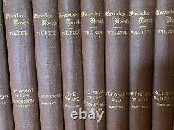 Sir Walter Scott Antique Book Collection, 33 Volumes of Waverley Novels