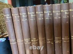 Sir Walter Scott Antique Book Collection, 33 Volumes of Waverley Novels