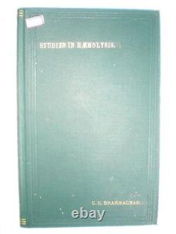 Studies In Haemolysis Rare Antique Book India 1913