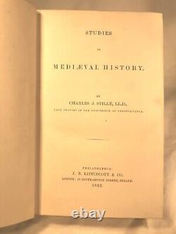 Studies in Mediaeval History RARE 1882 First Edition Antique Book