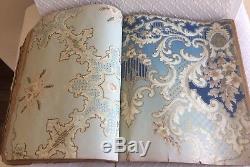 Stunning RARE Antique Wallpaper 1903 Sample Book Archive Upcycle Bandbox Chicago