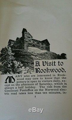 Superb Rare Authentic Very First Rookwood Pottery Booklet Book Pamphlet. 1890's