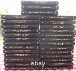 THE AGATHA CHRISTIE MYSTERY COLLECTION LOT OF 29 Bantam Leatherette HARDCOVER