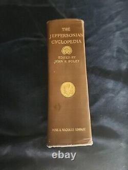 THE JEFFERSONIAN CYCLOPEDIA, 1st Ed 1900, Antique Book, RARE, Good+ Condition