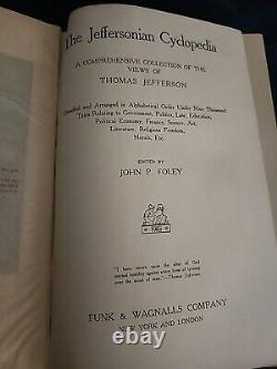 THE JEFFERSONIAN CYCLOPEDIA, 1st Ed 1900, Antique Book, RARE, Good+ Condition