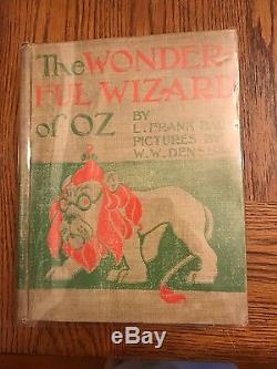 THE ORIGINAL WONDERFUL WIZARD OF Oz Color Plates Present! RARE! 1st Edition