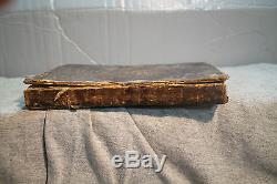 THE VIRGINIA HOUSEWIFE rare antique old leather cookbook 1839 Mary Randolph