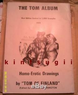 TOM OF FINLAND ALBUM Rare 1974 Barrington vtg Muscle Beefcake nude male Gay Art