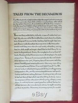 Tales From The Decameron Of Boccaccio 1927 Rare Hand Written Private Issue