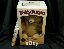 Teddy Ruxpin Bear In Box Complete 1985 Worlds of Wonder 4 books Excellent rare
