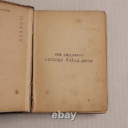 The Children's Picture Fable Book 160 Fables Rare Antique Hardcover 1st Edition