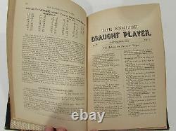 The English Draught Player -1878-1882 Rare Antique Hardcover Book