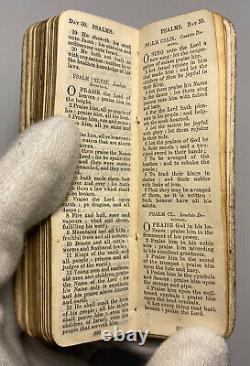 The Finger Prayer Book, Common Prayer, Antique Rare Edition, Flower Motif