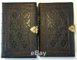 The Holy Bible And Common Prayer Set, 1848 Antique, Gauffered Gilded Edges, Rare