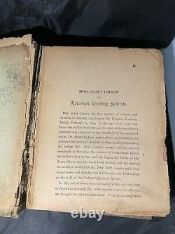 The Home Queen Cook Book 1893 Rare Vintage Antique M A Donahue Juliet Corson