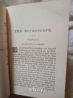 The Microscope By Mrs Mary Ward Illustrated Antique Circa 1870 Very Rare Book