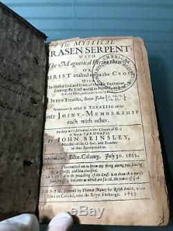 The Mystical Brazen Serpent with the Magnetical Virtue 1653 ANTIQUE RARE BOOK