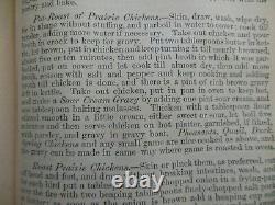 The New Dixie Cook-Book by Estelle W. Wilcox, Copyright 1885, Antique, Rare Book