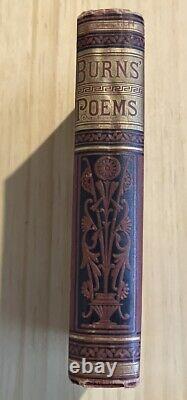 The Poetical Works of Robert Burns Rare Antique Hardcover Book Circa 1830s