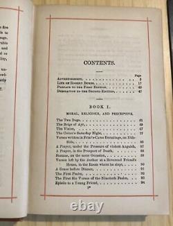 The Poetical Works of Robert Burns Rare Antique Hardcover Book Circa 1830s