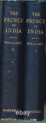 The Prince of India by Lew Wallace 1st Edition 2 Vol. 1893 Rare Antique Books