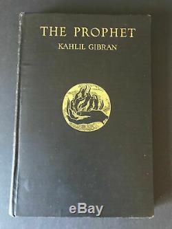 The Prophet, by Kahlil Gibran 1924 Rare 1st Ed, 2nd Prtg, Antique H/C Book