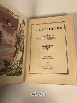 The Sea Fairies L. Frank Baum 1911 First Edition Rare Antique Color Plates Oz