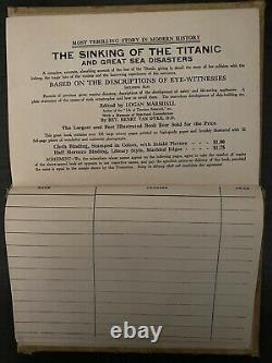 The Sinking of the Titanic antique vintage book 1912 RARE PROOF COPY photos