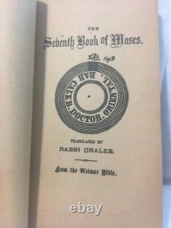 The Sixth and Seventh Books of Moses Magical Spirit Art Occult 1880 Rare