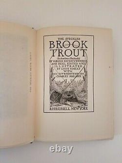The Speckled Brook Trout 1902 Louis Rhead Extremely Rare Fly Fishing Orvis