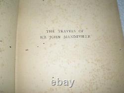 The Travels Sir John Mandeville Cotton Manuscript Rare Antique Book 1915