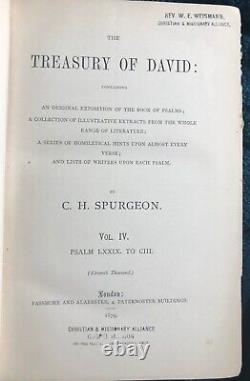 The Treasury of David, vol 1-7, 1879-1892, rare and collectible books, antique