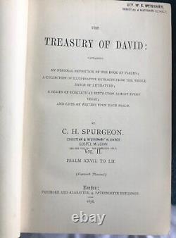 The Treasury of David, vol 1-7, 1879-1892, rare and collectible books, antique