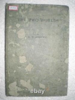 The Two Worlds -s N Agarwal Rare Antique Book India 1950
