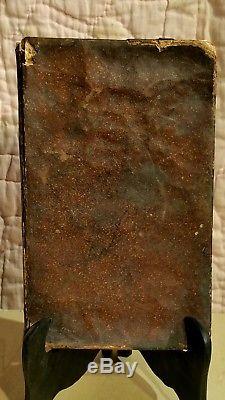 The Virginia Housewife RARE antique Leather Cookbook 1830s Mary Randolph / Texas