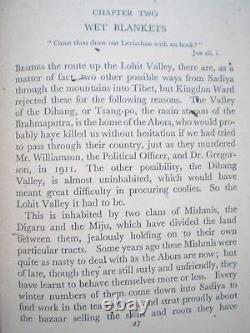 Tibetan Trek Tibet Rare Antique Book India Maps Photos 1934