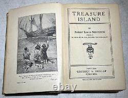 Treasure Island Robert Louis Stevenson Rare Antique Bookunknown Date 1st Ed