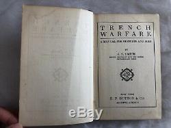 Trench Warfare J. S. Smith ANTIQUE Army Training Book World War I RARE WWI Manual