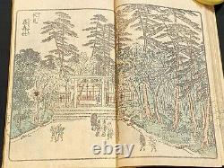 Ukiyo-e Japanese Woodblock Print Book Ehon YODOGAWA River 1806 Edo Period Rare 4