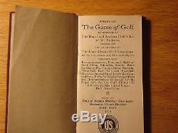 United States Rubber Co. Rules of the Game of Golf RARE Classic Antique Book