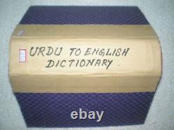 Urdu To English Dictionary Rare Antique Book India 1916
