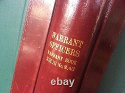 V Rare Antique Warrant Officers Warrant Discipline Book Military Unused Film TV