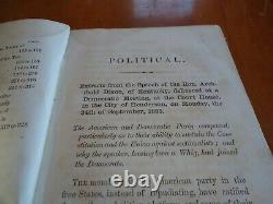VERY RARE Antique Political Book Baltimore 1856 Spirit of the Democracy /J. Woods