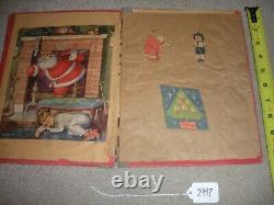 VERY RARE VINTAGE Antique Christmas Santa Claus Picture Book HOME MADE